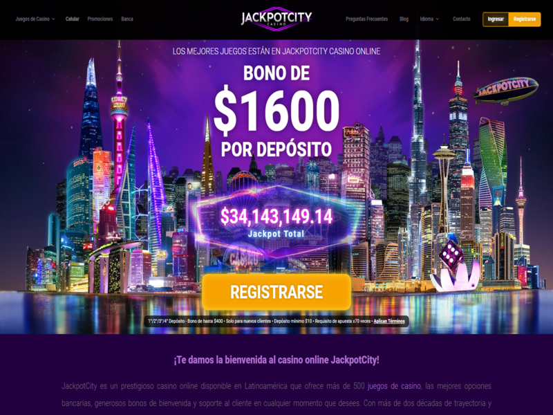 Ingresa a Jackpotcity casino