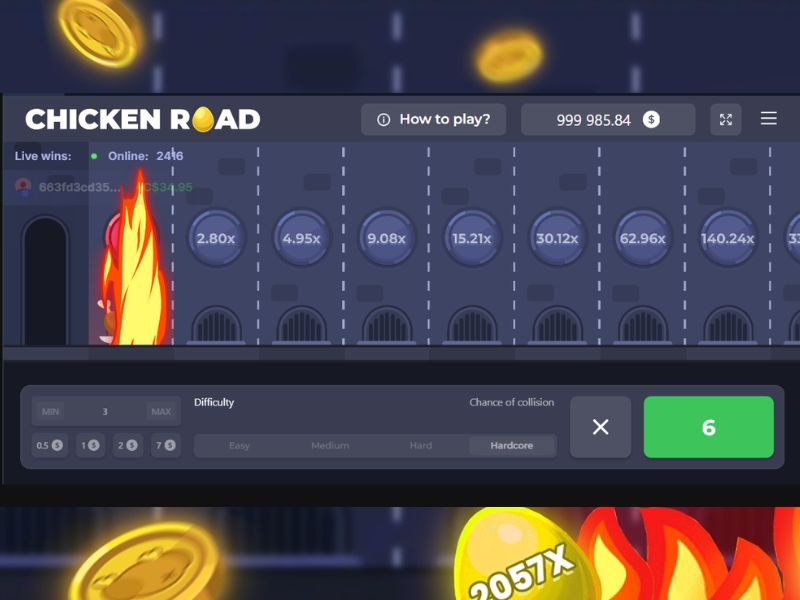 Spiele Chicken Road bei Jackpotcity