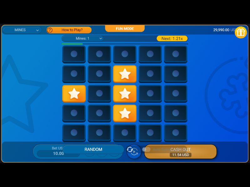 Играйте Mines в Jackpotcity